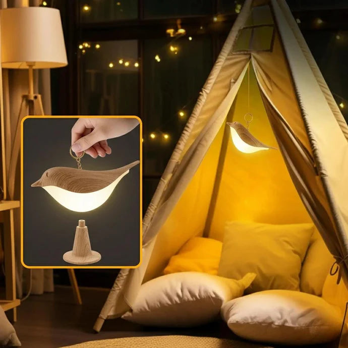 Bird Desk Lamp, Small Table Lamp Cordless Touch Dimmable Night Light with 3 Color Temperature, Rechargeable Decorative Lamps for Bedroom Bedside Nightstand, Desk Decor, Bird Gifts